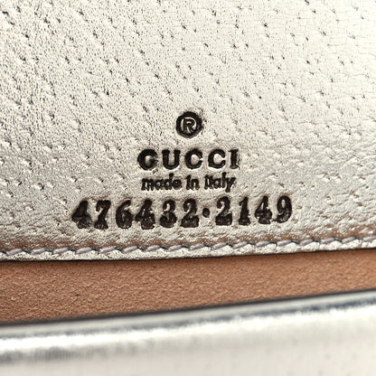 Gucci Metallic Calfskin Super Mini Dionysus Shoulder Bag Silver 6 of 10