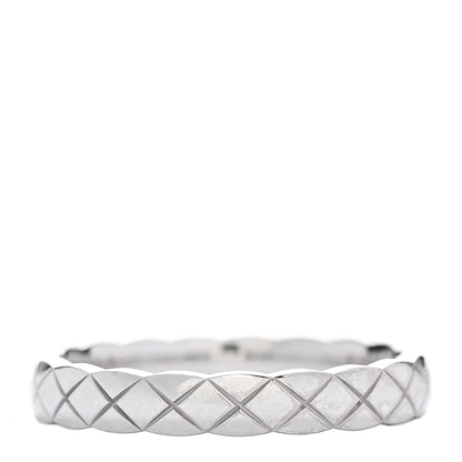 Chanel 18K White Gold Mini Coco Crush Ring 54 6.75 3 of 6
