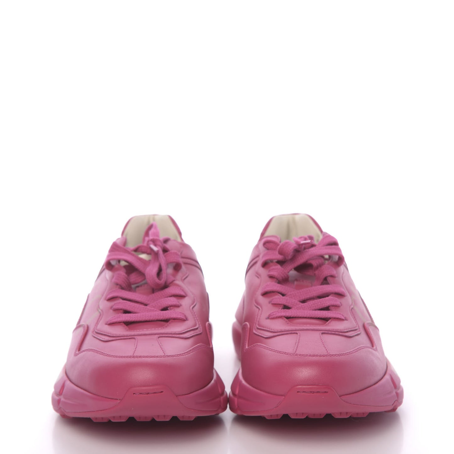 Calfskin Logo Womens Rhyton Sneakers 40 Box Pink