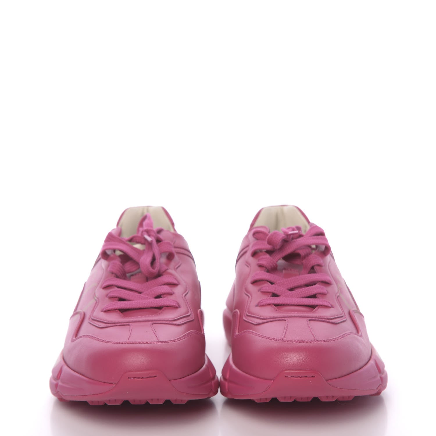 Gucci Calfskin Logo Womens Rhyton Sneakers 40 Box Pink 2 of 9