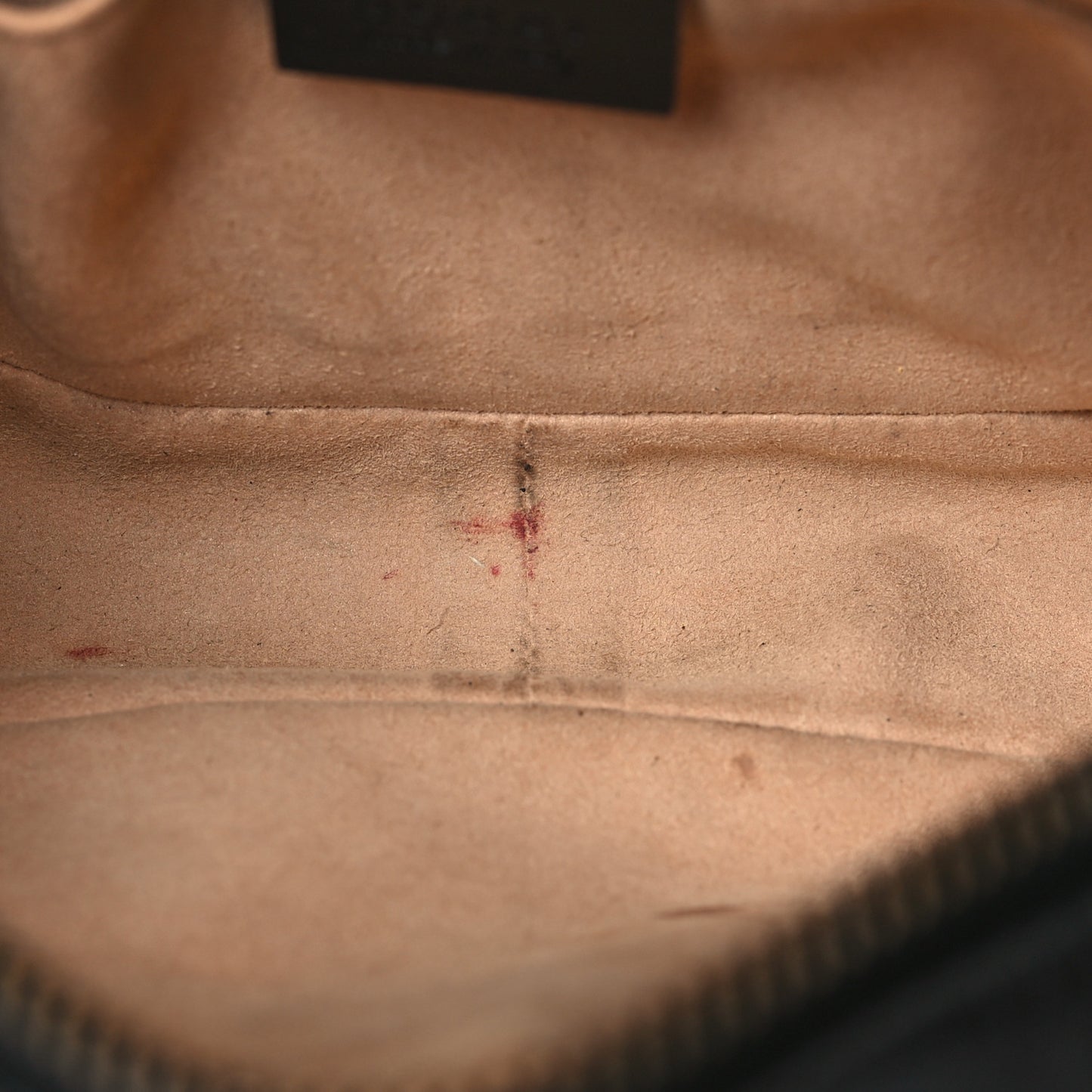 Calfskin Matelasse Mini GG Marmont Chain Shoulder Bag Black