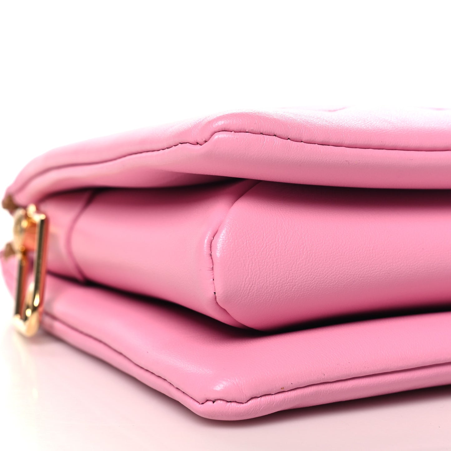 Lambskin Embossed Monogram Coussin PM Rose Bonbon