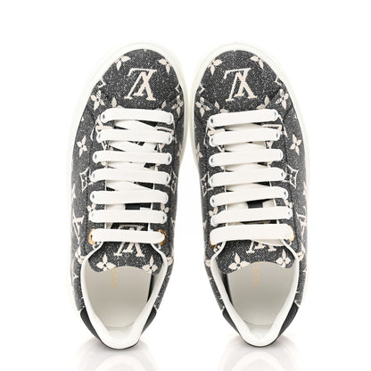 Louis Vuitton Denim Monogram Time Out Sneakers 36 2 of 11