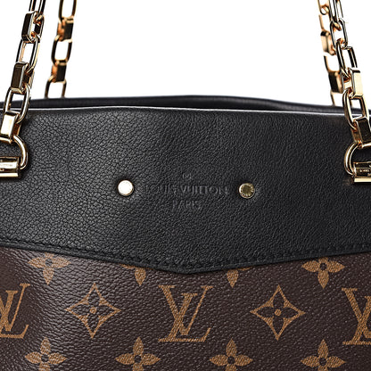Louis Vuitton Monogram Pallas Shopper Black 7 of 9