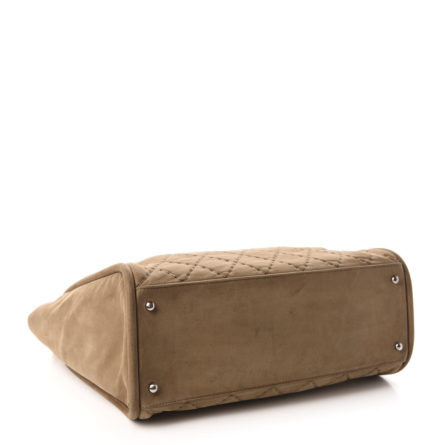 Chanel Ultra Soft Suede Calfskin Tote Beige 4 of 10