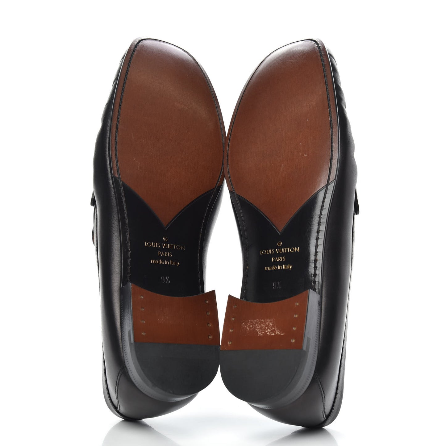 Calfskin Mens Montaigne Loafers 9.5 Black