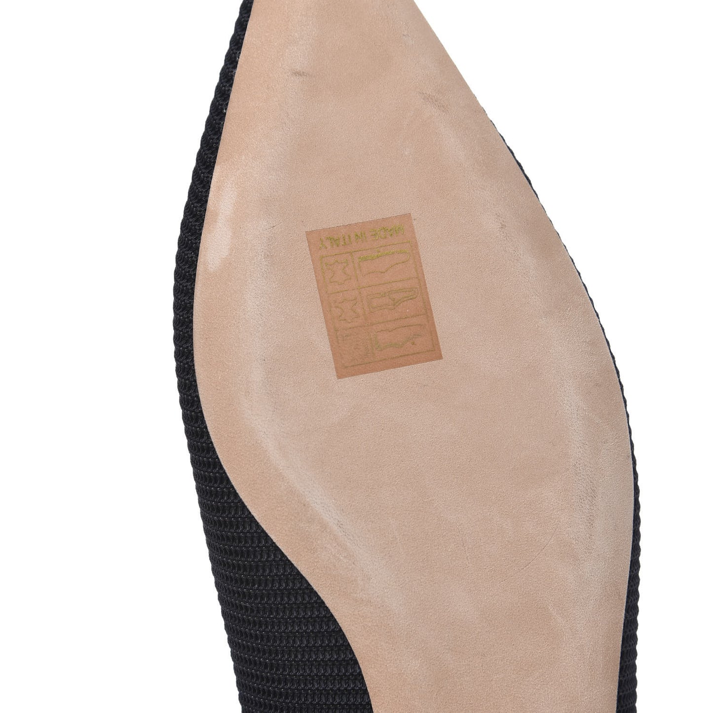 Technical Canvas Ribbon J'Adior Slingback Ballet Flats 37 Black