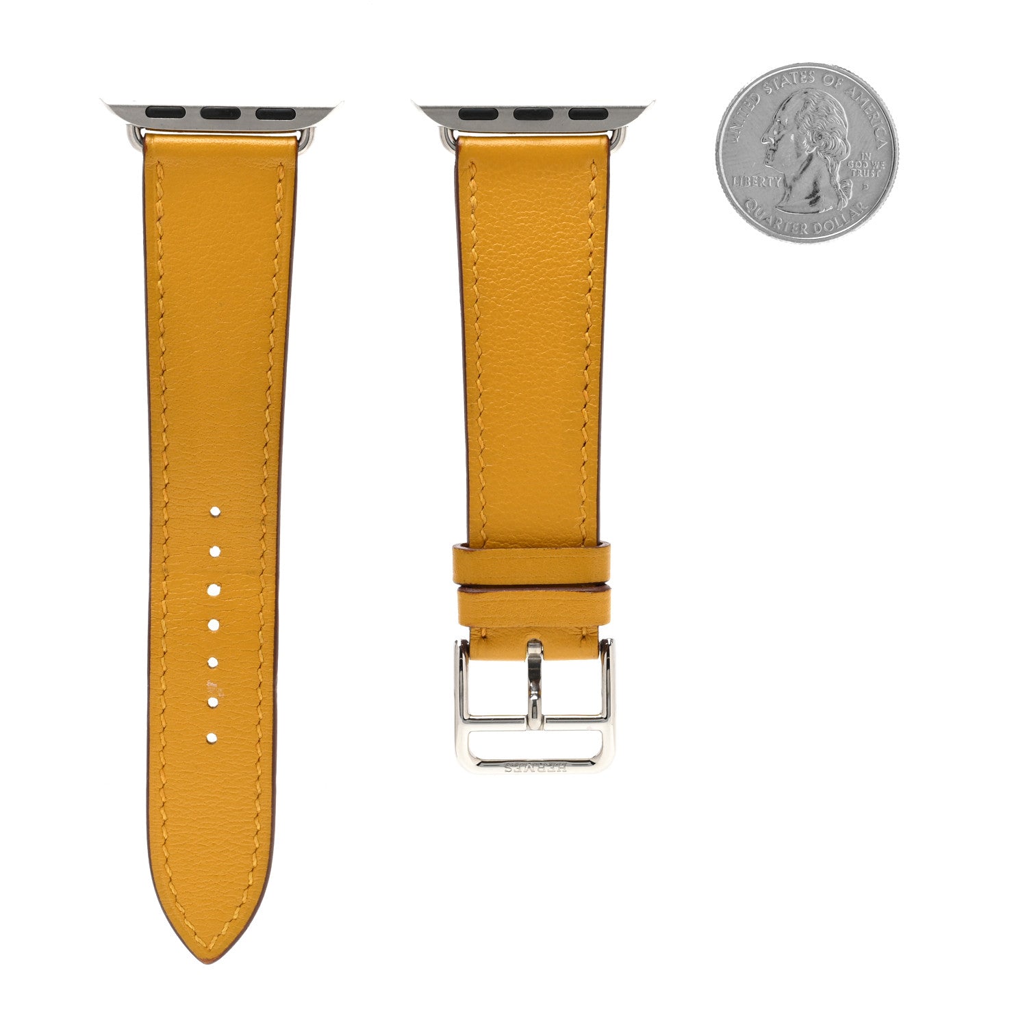 Hermes Swift 40mm Apple Watch Band Jaune Ambre 2 of 7