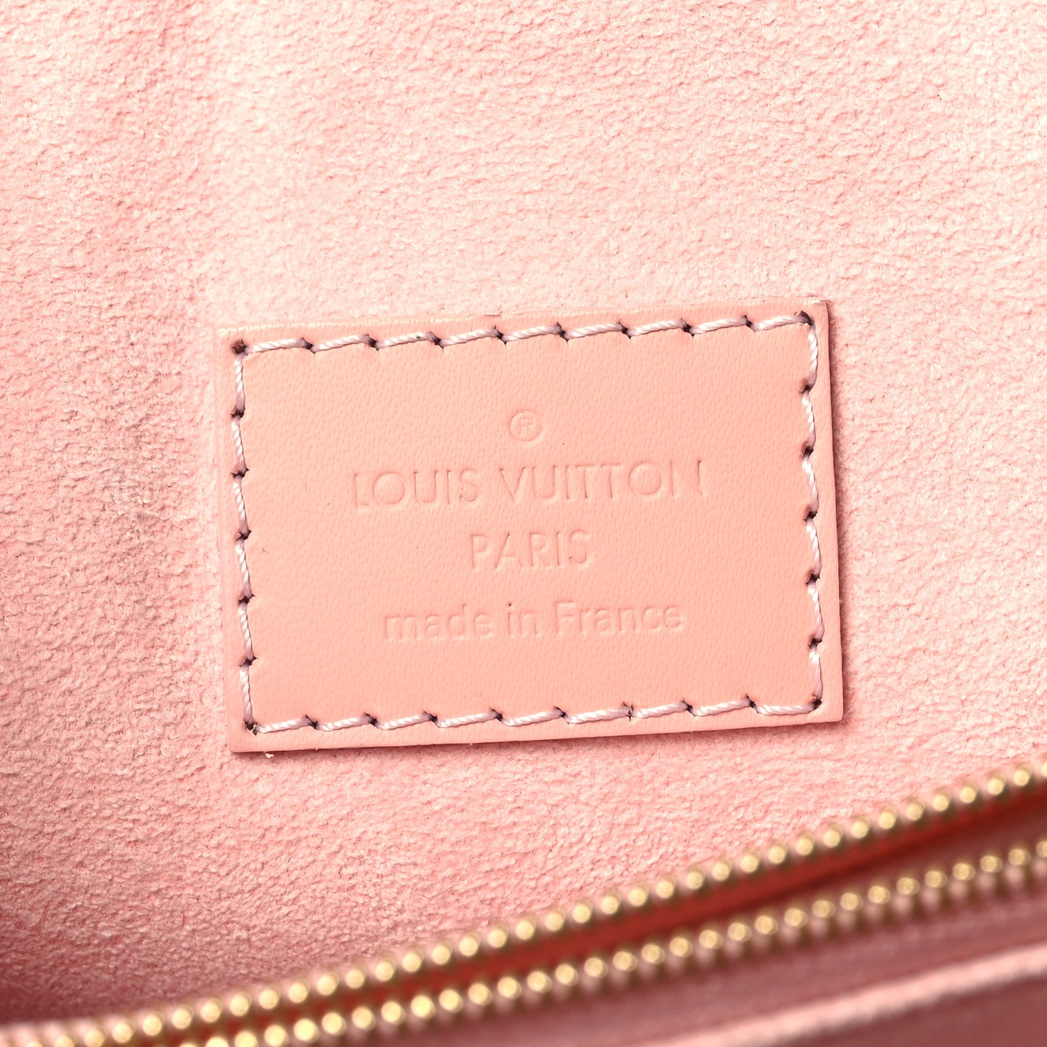 Louis Vuitton Damier Ebene Caissa Clutch Rose Ballerine 6 of 9