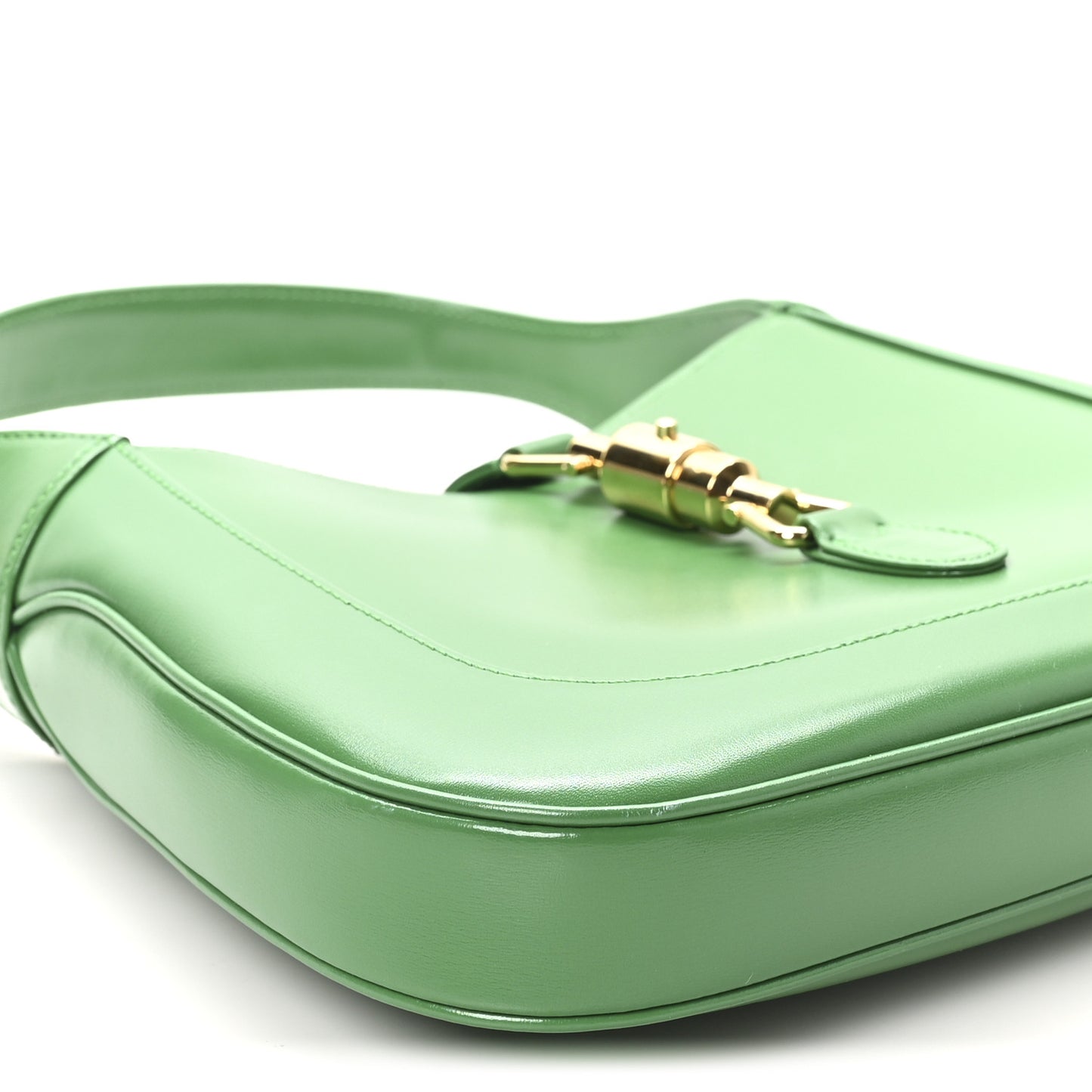Boarded Dyana Lux Calfskin Small Jackie 1961 Hobo Spring Green