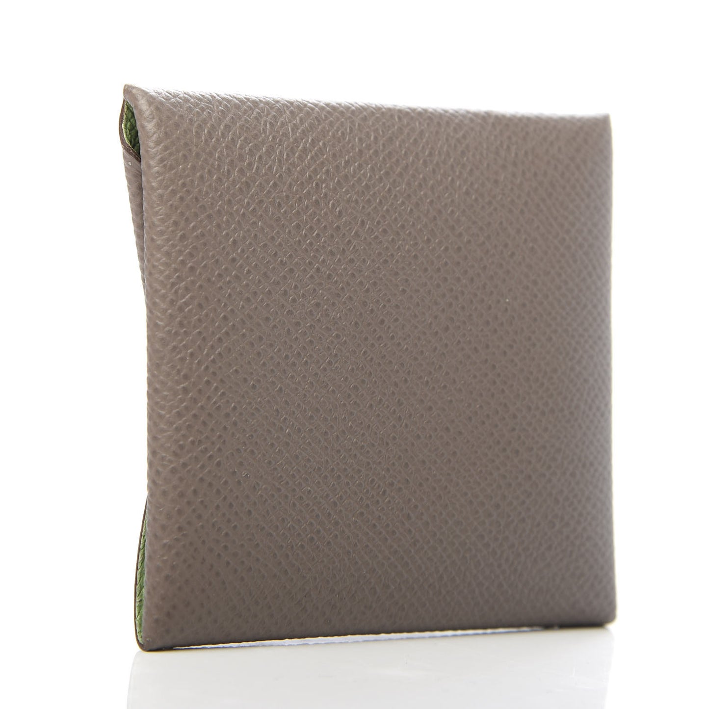 Epsom Bastia Verso Coin Purse Gris Etain Vert Criquet