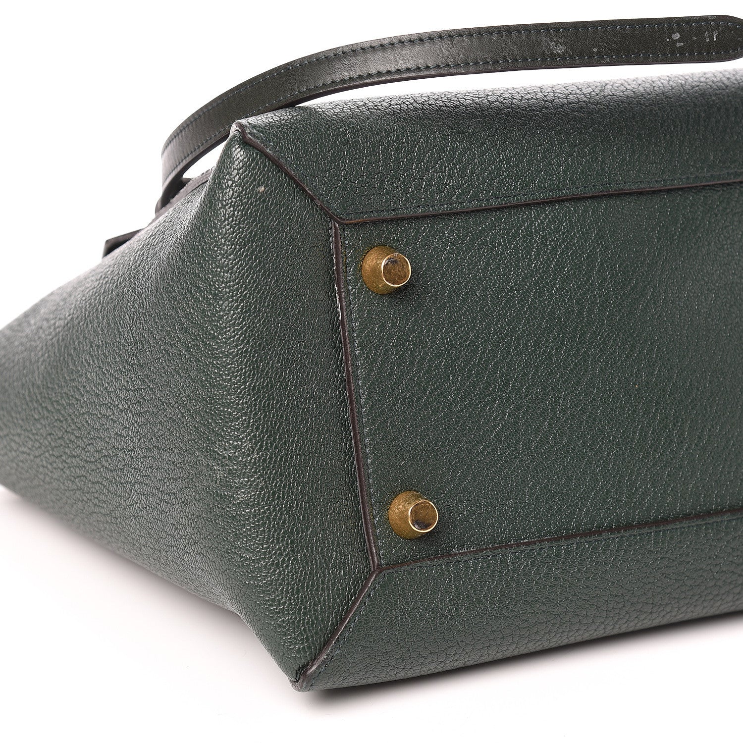 Celine Goatskin Smooth Calfskin Mini Belt Bag Dark Green 5 of 15