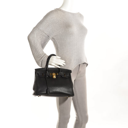 Hermes Togo Birkin 30 Black 8 of 31