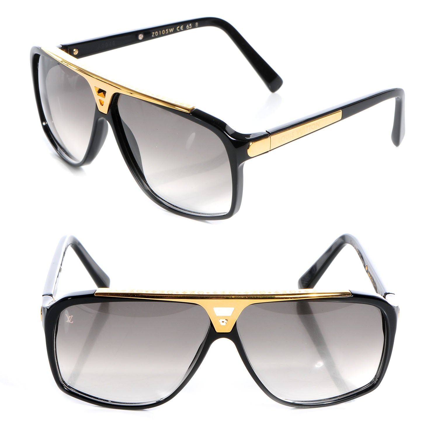 Louis Vuitton Acetate Evidence Sunglasses Z0105W Black 1 of 7