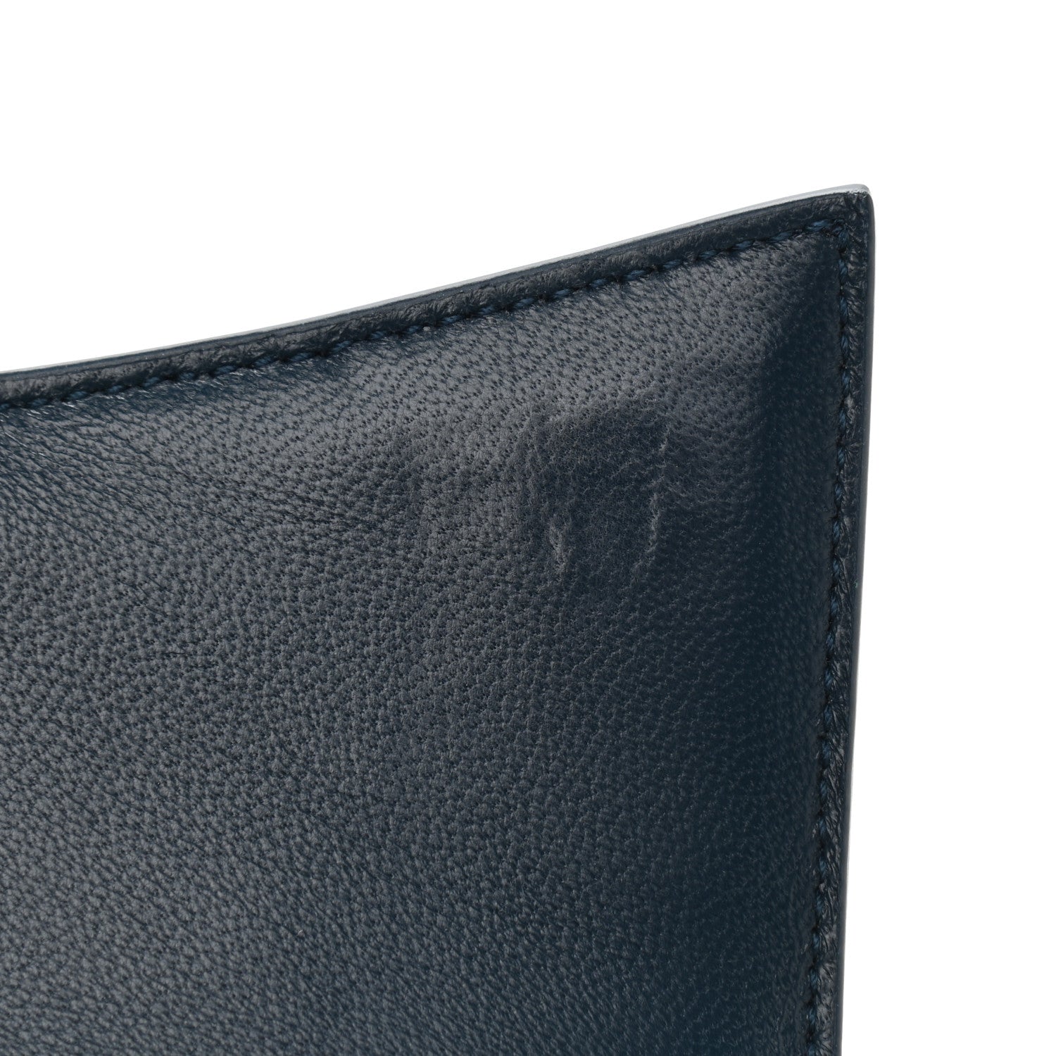 Balenciaga Shiny Calfskin Crocodile Embossed Hourglass Top Handle Bag XS Denim Blue 9 of 12