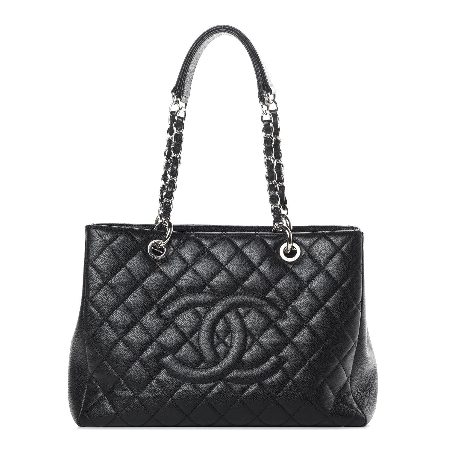 Chanel Caviar Quilted Grand Shopping Tote GST Black 1 of 14