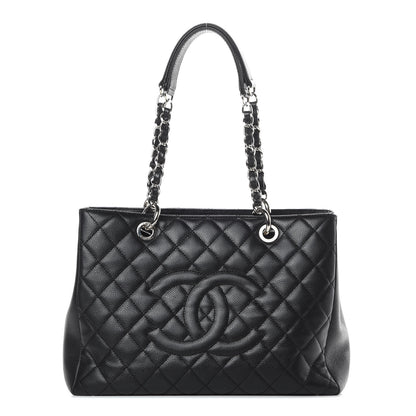 Chanel Caviar Quilted Grand Shopping Tote GST Black 1 of 14