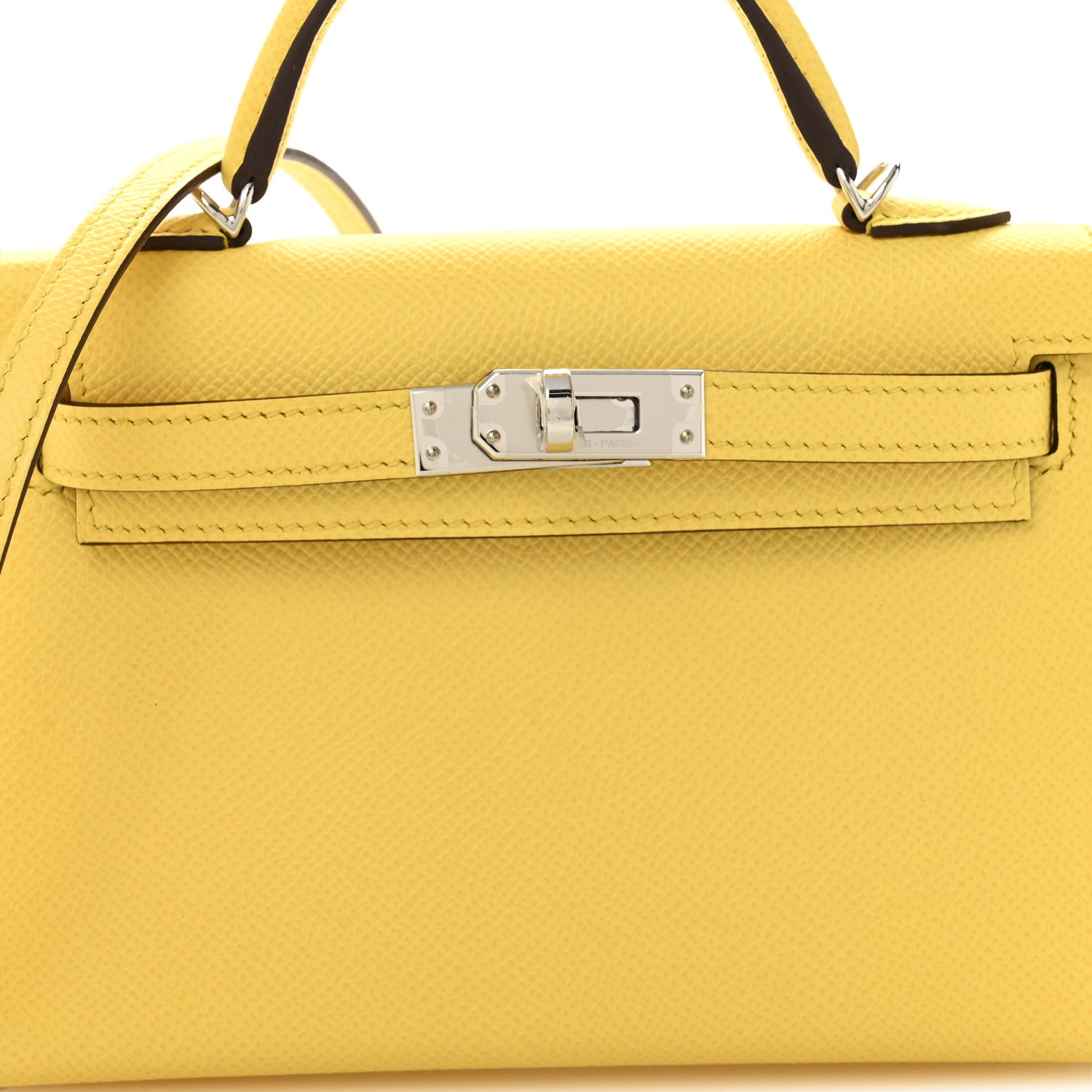 Hermes Epsom Mini Kelly Sellier 20 Jaune Mango 9 of 12