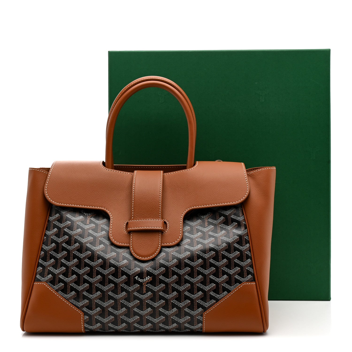 Goyard Goyardine Saigon Tote Black Gold 10 of 10