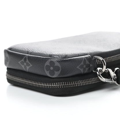 Louis Vuitton Monogram Eclipse Reverse Double Phone Pouch 9 of 10