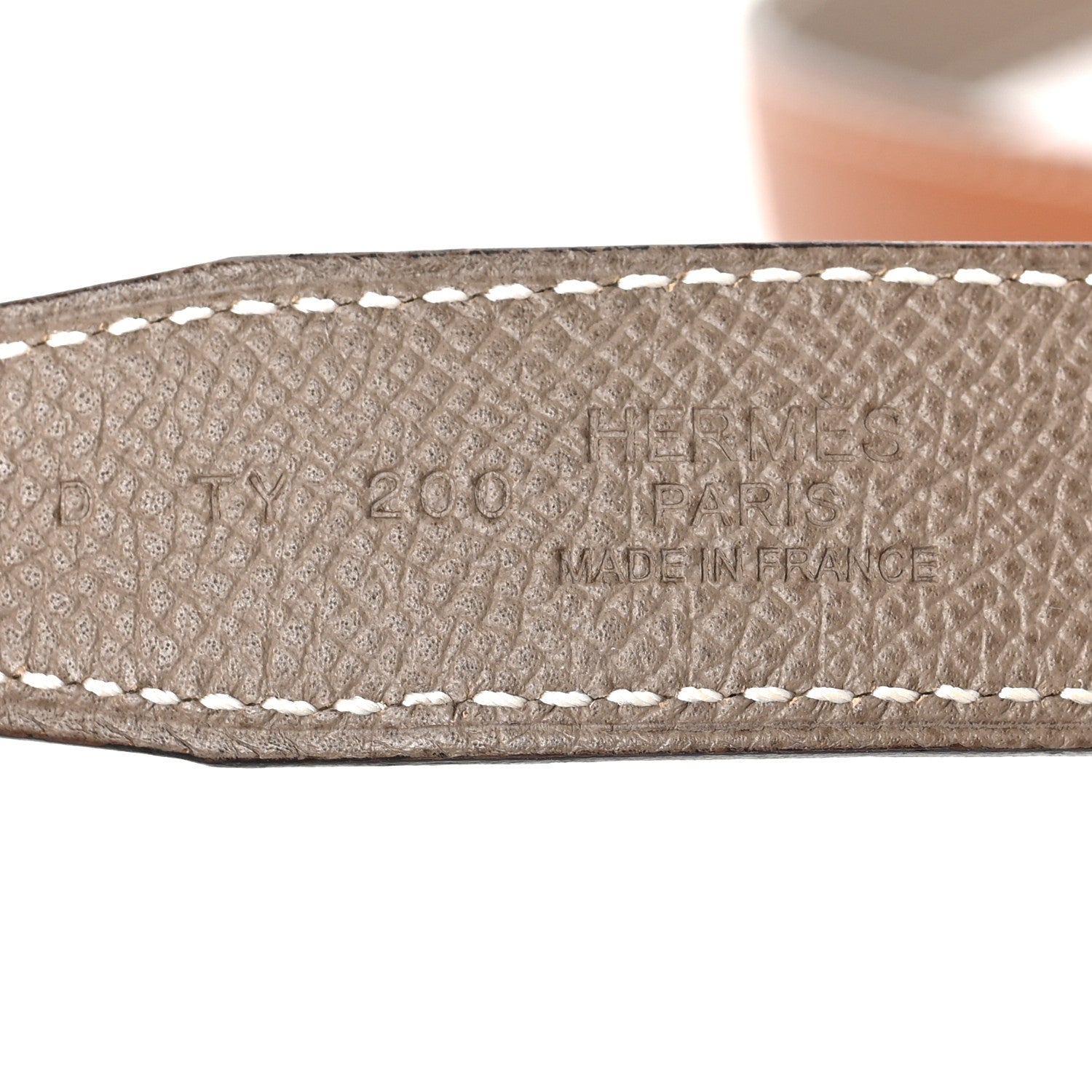 Hermes Epsom Swift 24mm Mors H Belt 70 Etoupe Gold 4 of 4