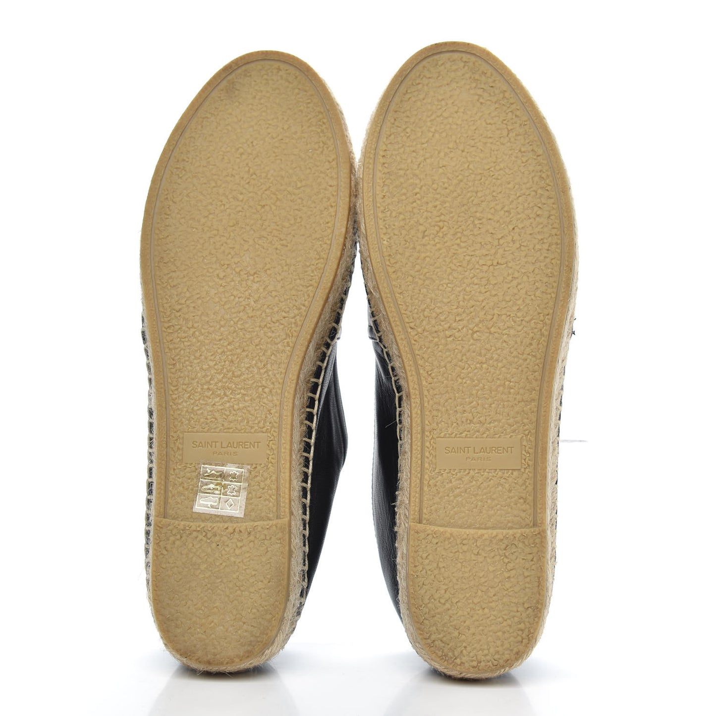Lambskin Monogram Espadrilles 36 Black