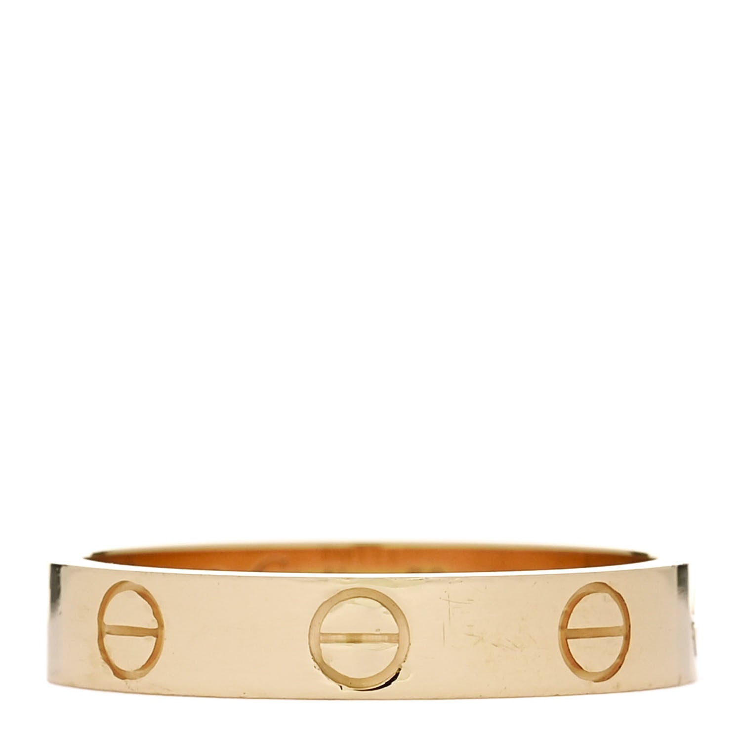 Cartier 18K Yellow Gold 3.5mm LOVE Wedding Band Ring 53 6.5 1 of 5