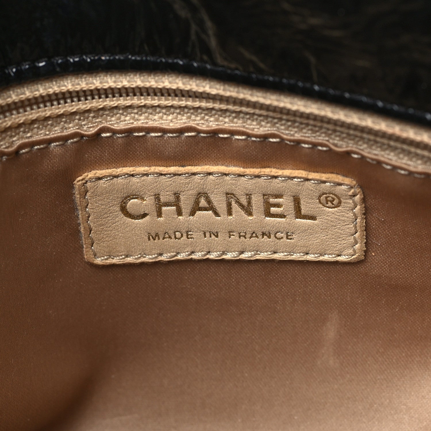 Chanel Vinyl Medium Rock and Chain Flap Black 6 of 10