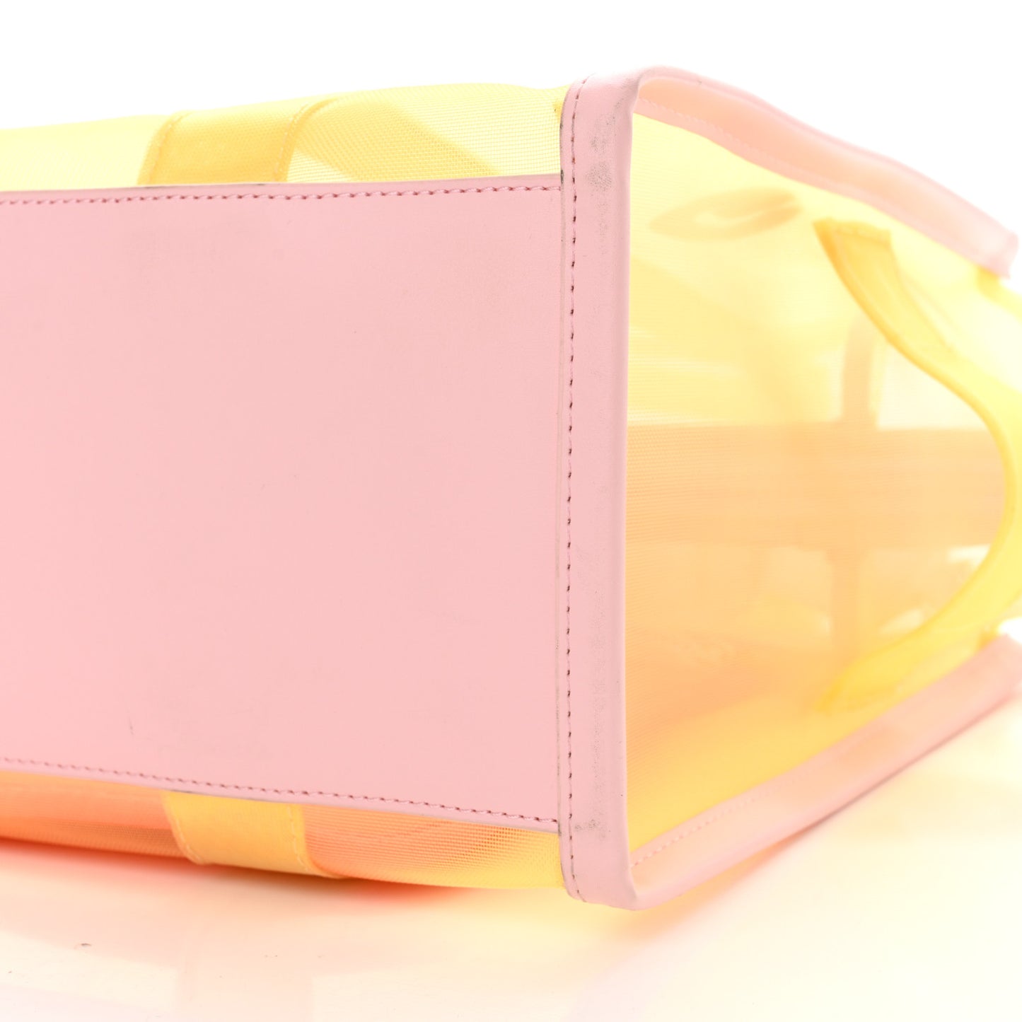 Nylon The Mesh Medium Tote Bag Yellow Multicolor