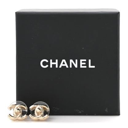 Chanel Metal CC Turnlock Earrings Gold 5 of 5