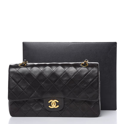 Chanel Lambskin Quilted Medium Double Flap Black 17 of 17
