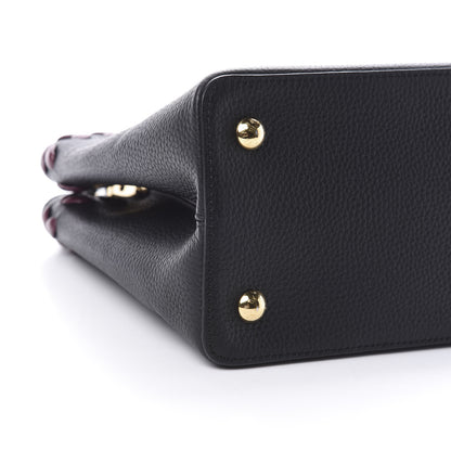 Louis Vuitton Taurillon Lambskin Capucines MM Black 9 of 11