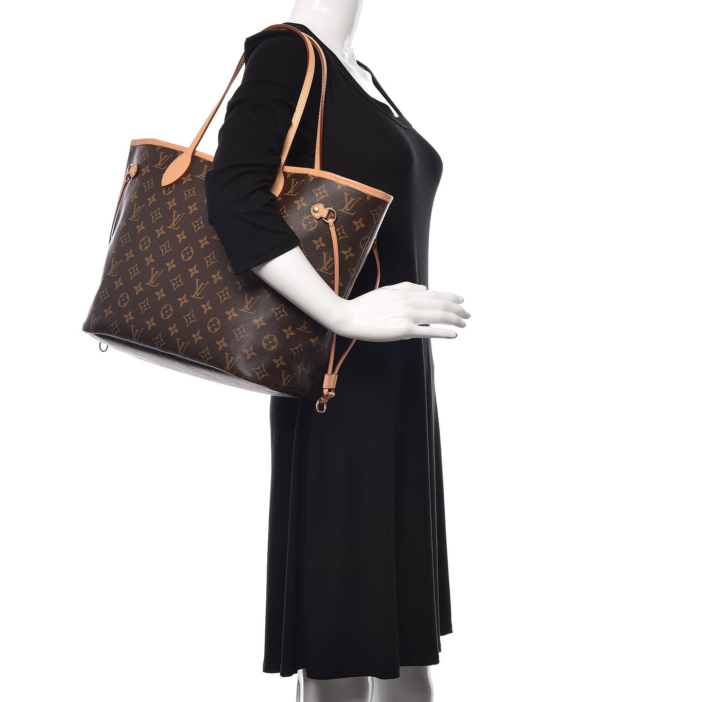 Monogram Neo Neverfull MM Rose Ballerine