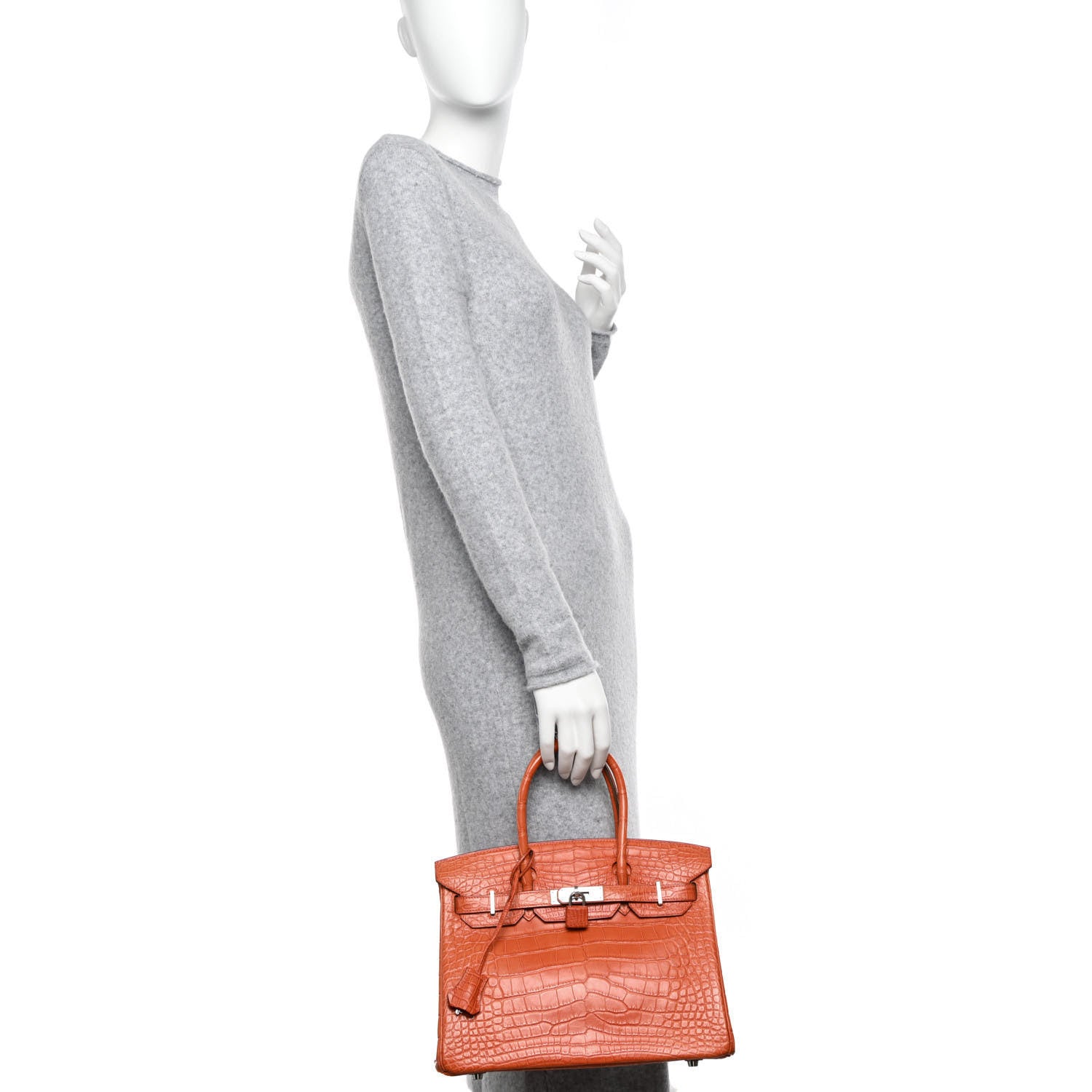 Hermes Matte Alligator Birkin 30 Pain d'Epices 2 of 12