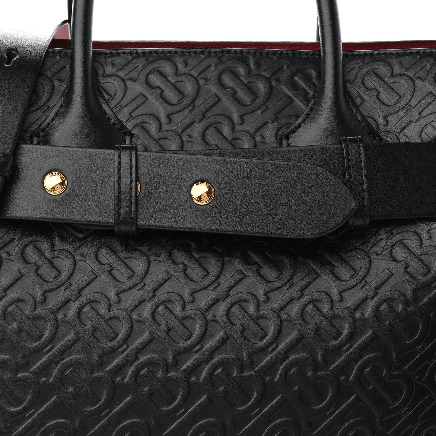 Calfskin Embossed Monogram Small Belt Bag Black