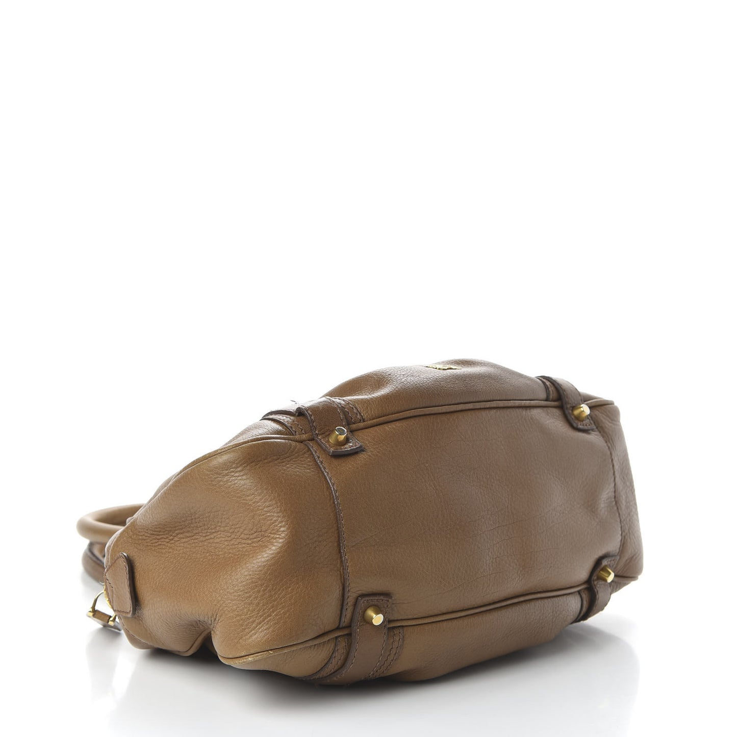 Pebbled Calfskin Small Ashbury Satchel Brown