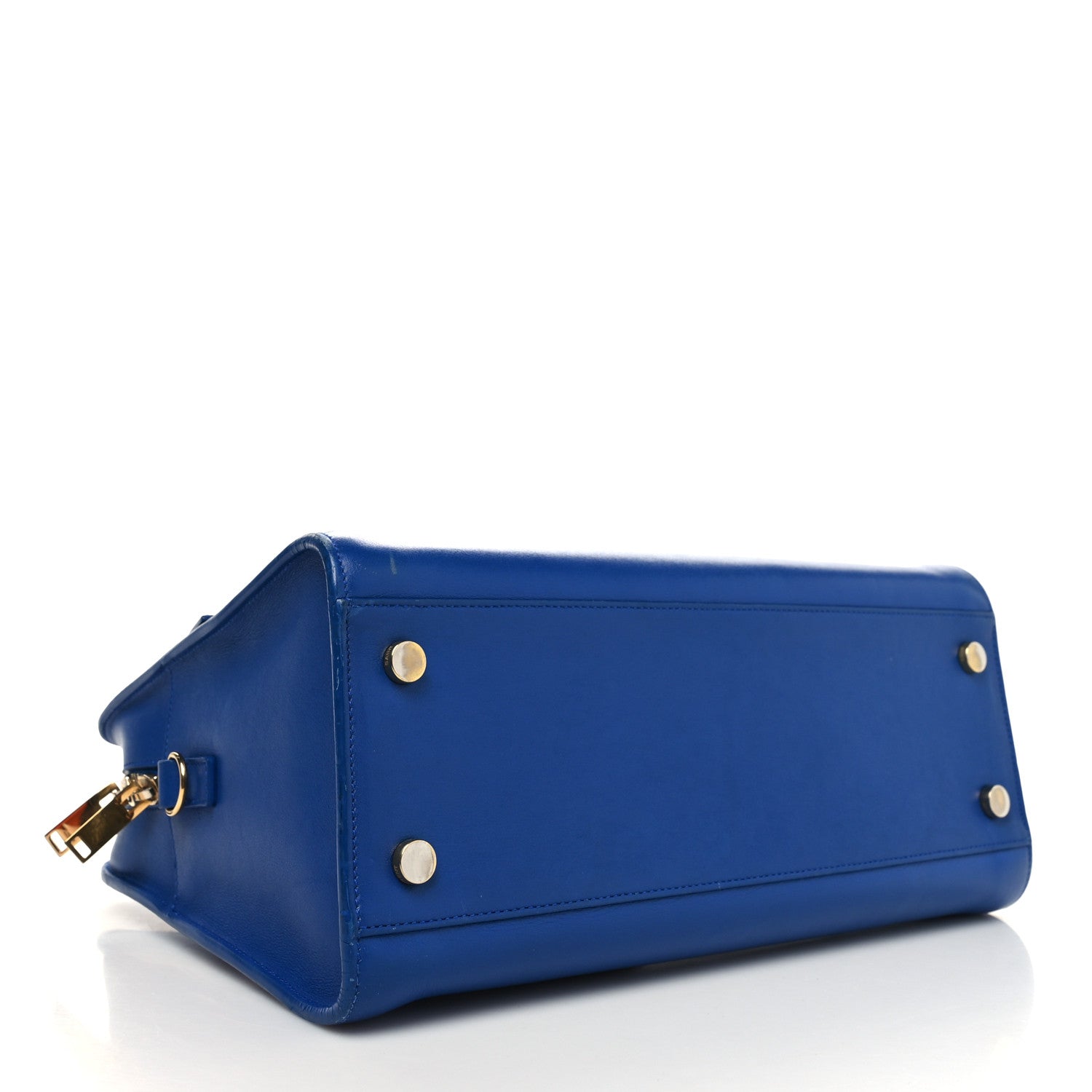 Saint Laurent Calfskin Small Monogram Cabas Blue Majorelle 4 of 16