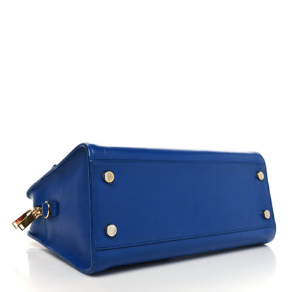 Saint Laurent Calfskin Small Monogram Cabas Blue Majorelle 4 of 16