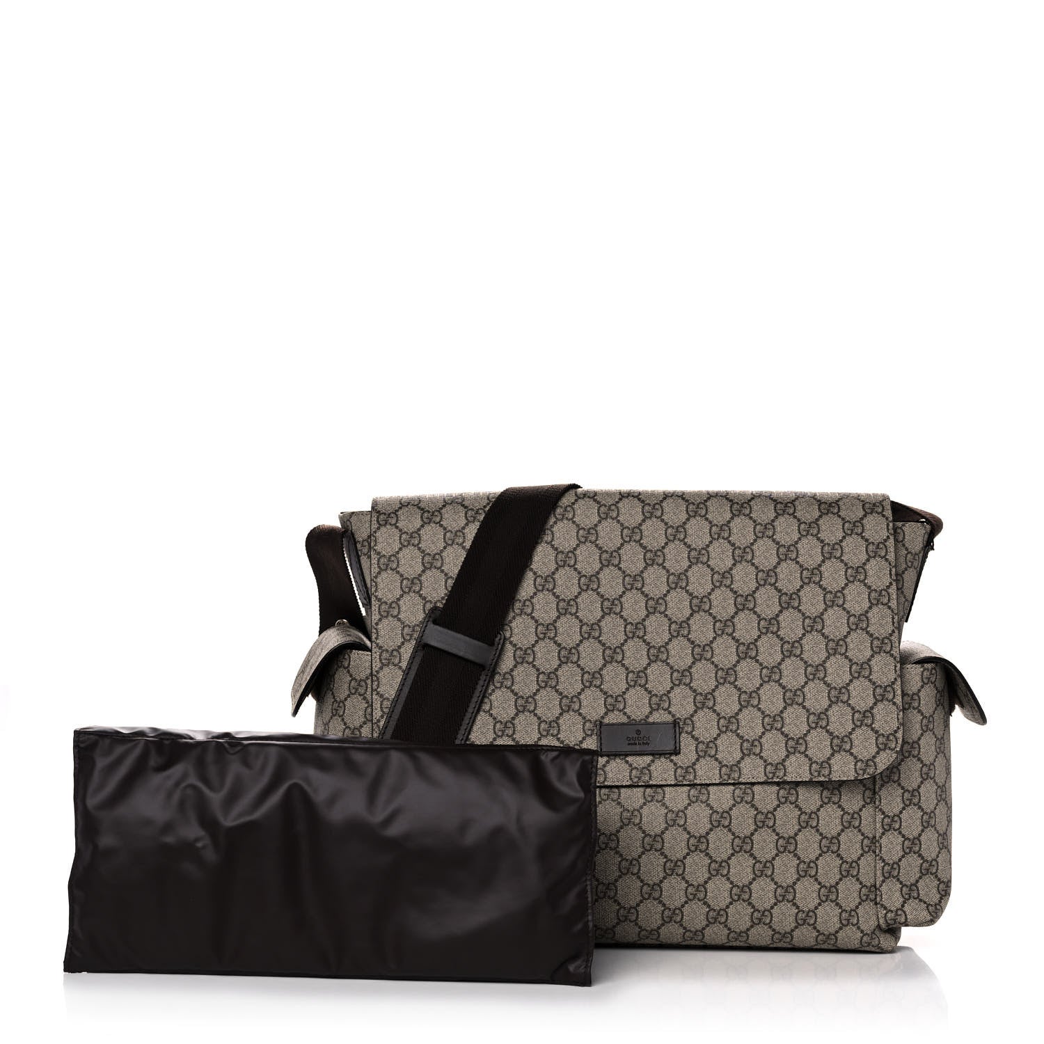 Gucci GG Plus Monogram Messenger Diaper Bag Dark Brown 1 of 12