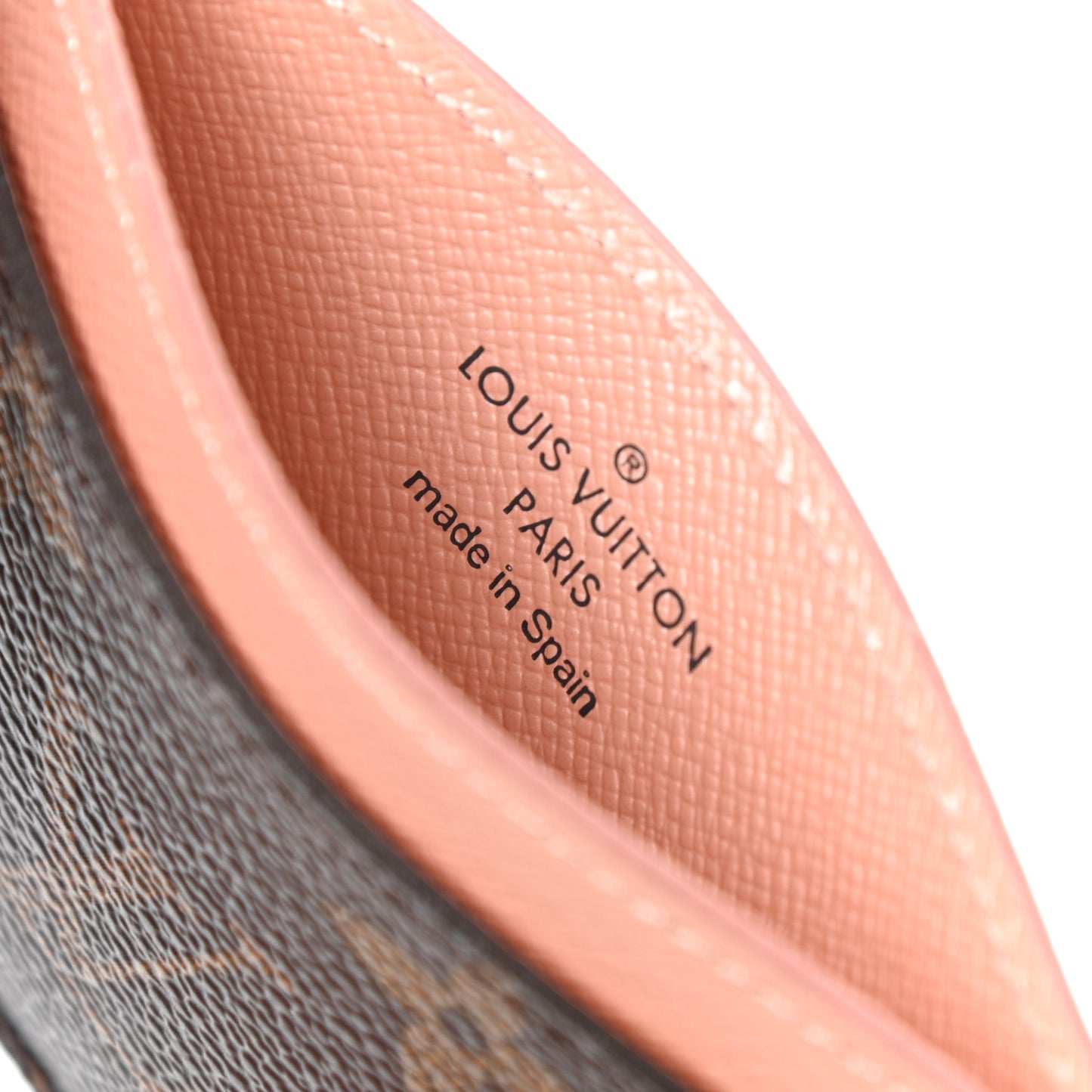 Monogram Card Holder Rose Nacre