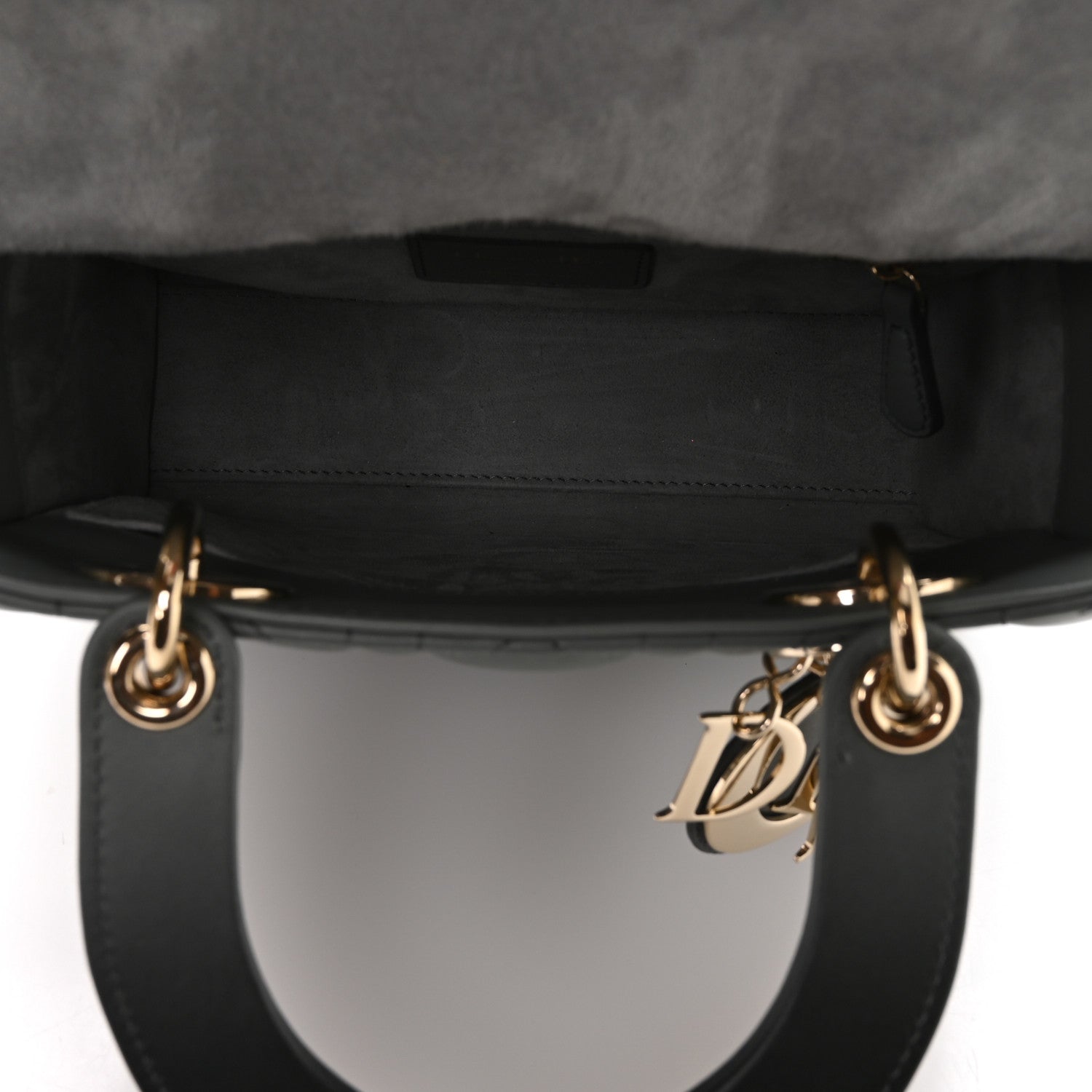 Christian Dior Lambskin Cannage Gradient Small My ABCDior Lady Dior Grey 5 of 10