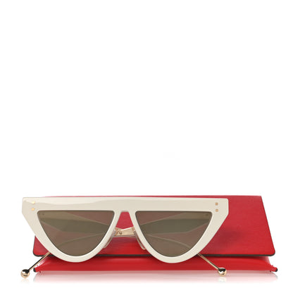 Fendi Acetate Metal Defender Sunglasses FF 0371/S White 7 of 7