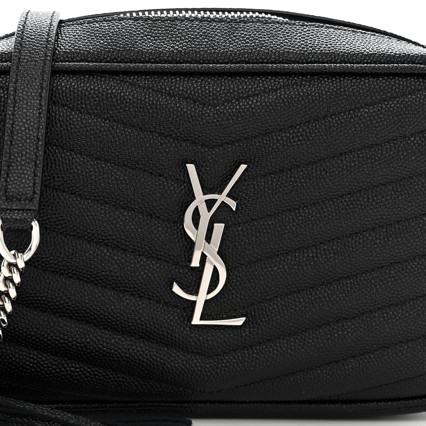 Grain De Poudre Matelasse Monogram Mini Lou Camera Bag Black