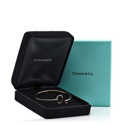 Tiffany 18K Rose Gold Keys Wire Bracelet 5 of 5