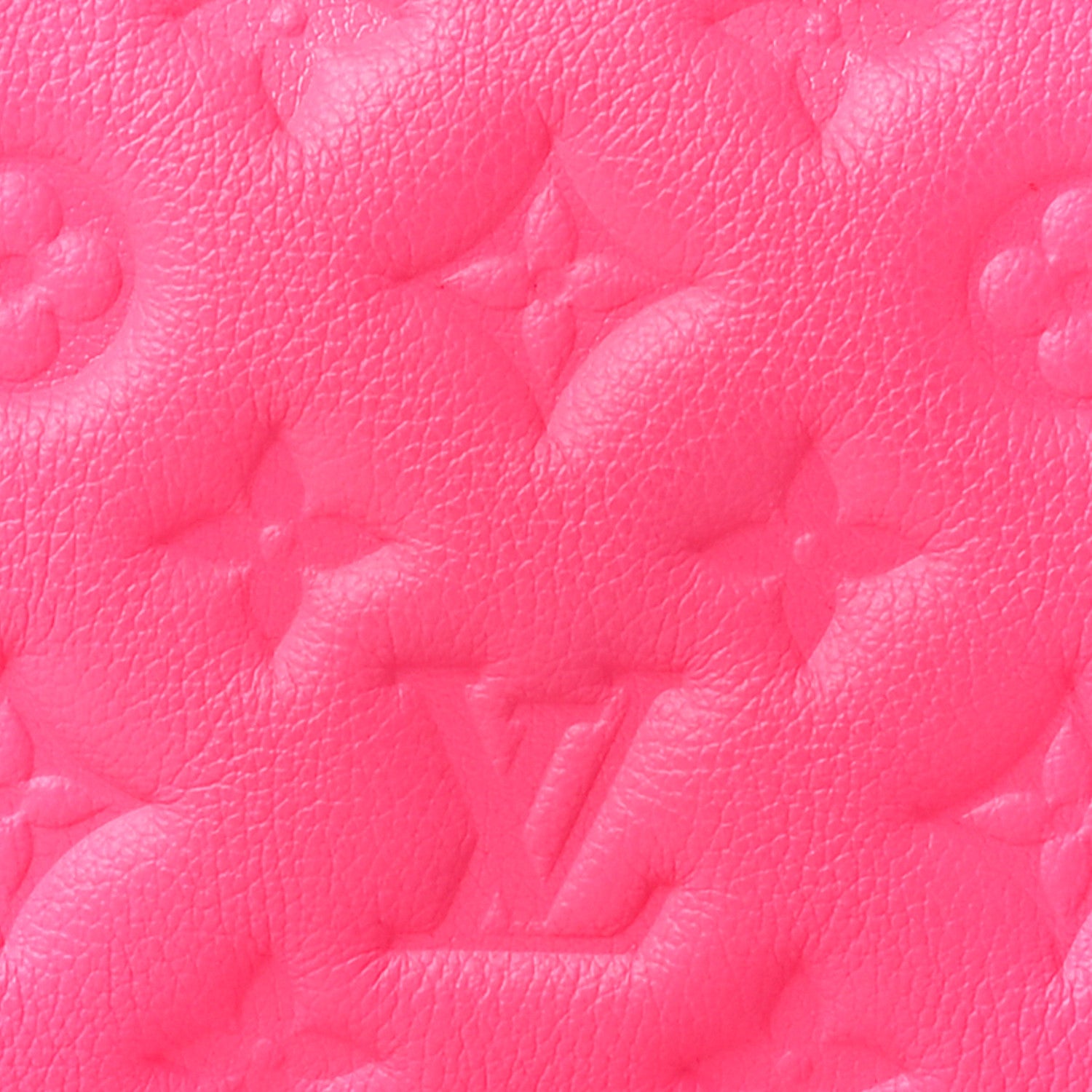 Louis Vuitton Calfskin Embossed Monogram Coussin BB Rose Fluo 9 of 12