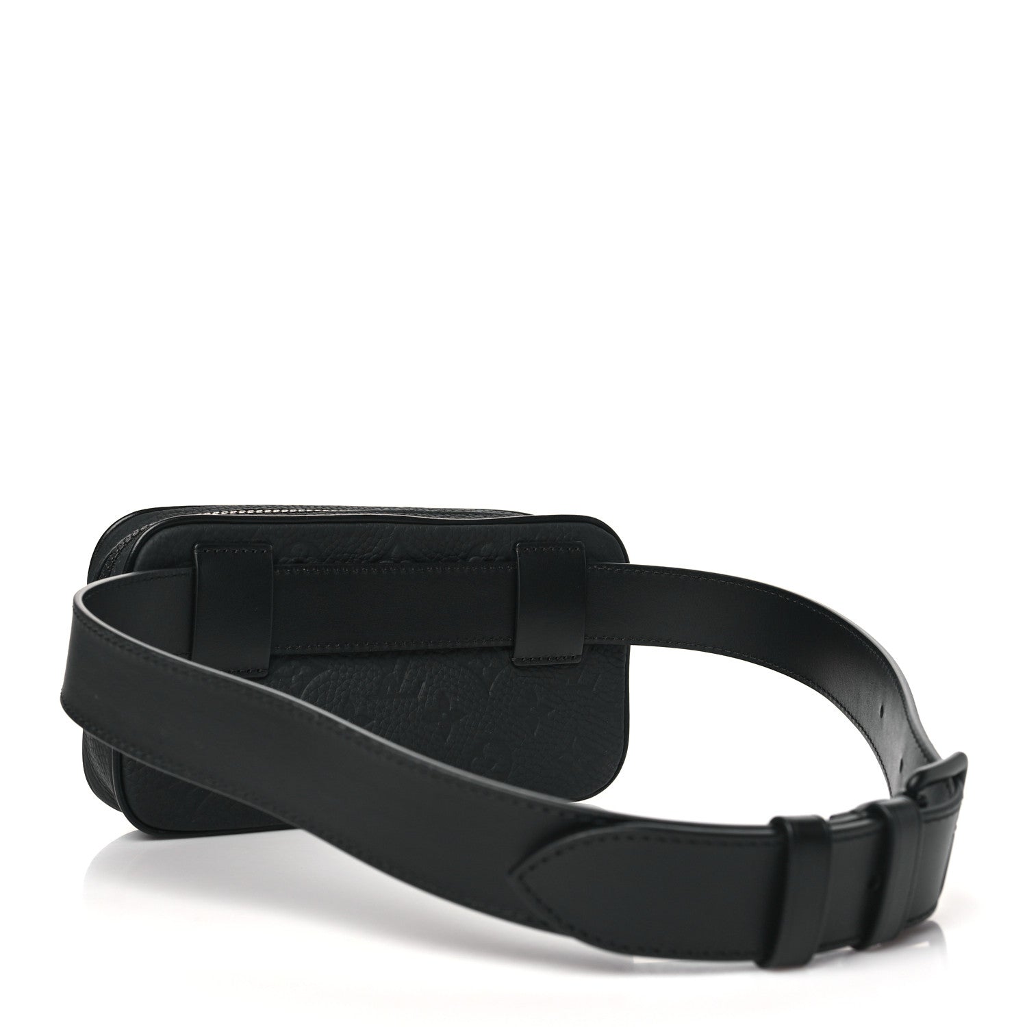 Louis Vuitton Taurillon Monogram Uniformes Solar Ray Soft Pochette Volga Belt Bag Black 3 of 10