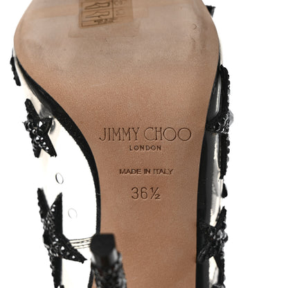 Jimmy Choo PVC Crystal Star Lisha Pumps 36.5 Black 6 of 7