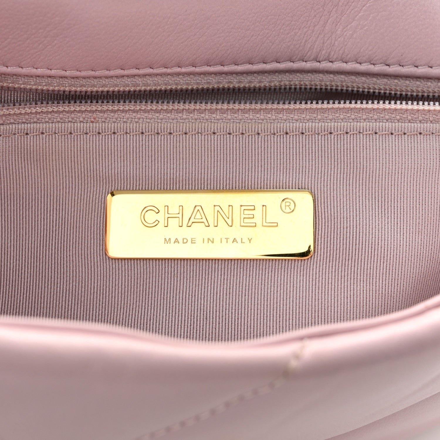 Chanel Lambskin Quilted Medium Chanel 19 Flap Light Pink 6 of 11