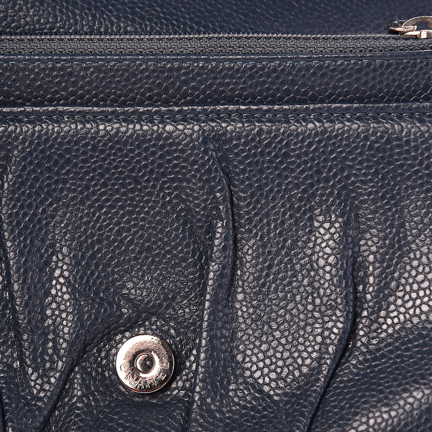 Caviar Half Moon Wallet On Chain WOC Blue