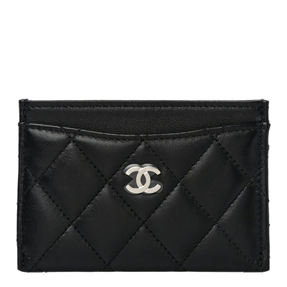 Chanel Lambskin Quilted Card Holder Black 1 of 12